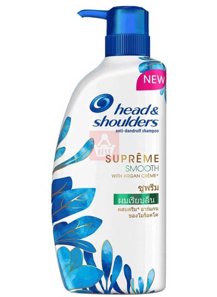 Anti Dandruff Supreme Smooth Shampoo, With Argan Creme 480ml